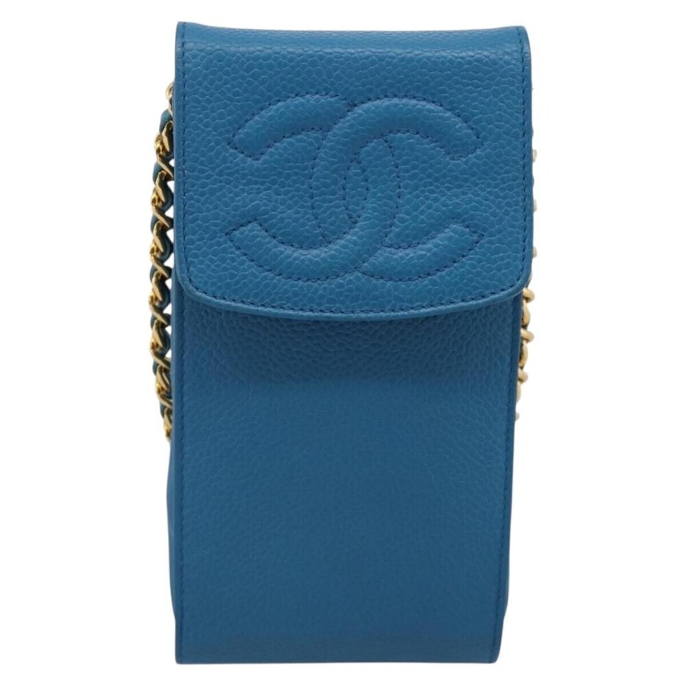 Chanel Vintage CC Phone Holder Caviar